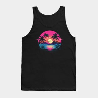 Vaporwave Sunset Summer Vibes Tank Top